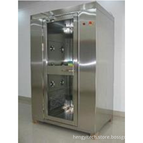 People shower for entry into workshop